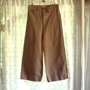 Madewell Emmett High Waist Crop Wide Leg Denim